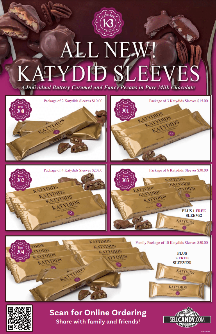 front page Katydids sleeves brochure