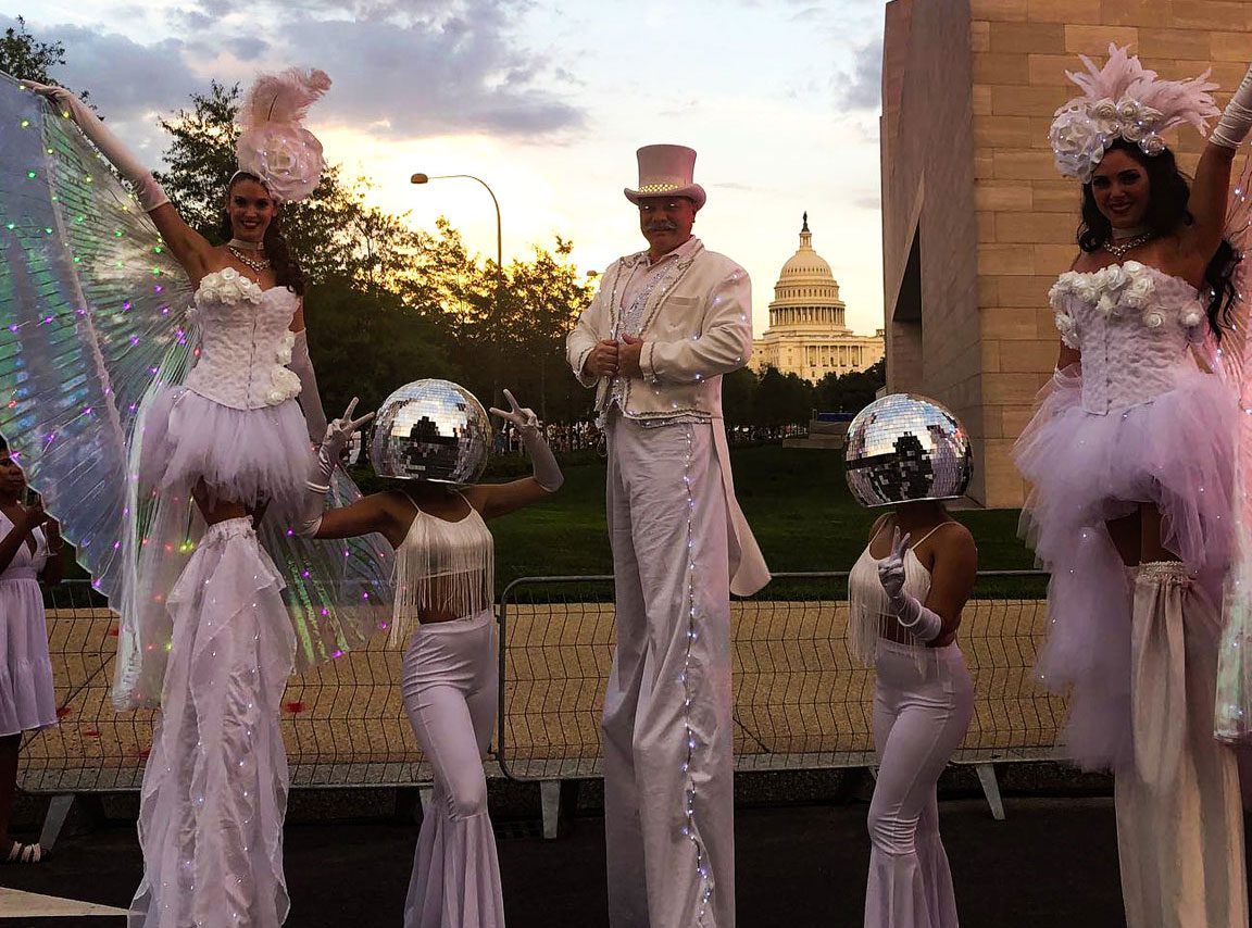 stilt performers stilt performers